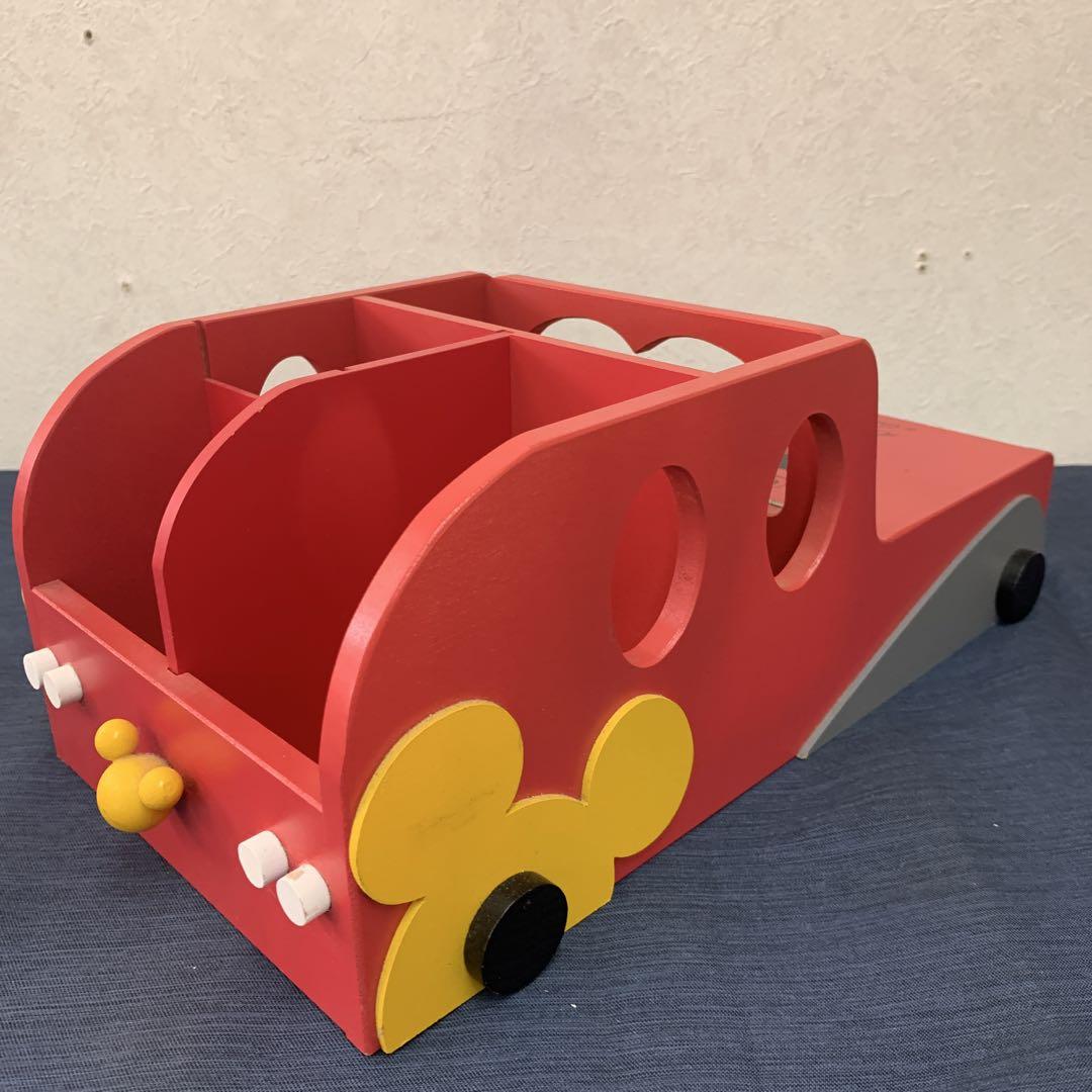 Disney ベルメゾン 車型 木製小物入れ 置物
