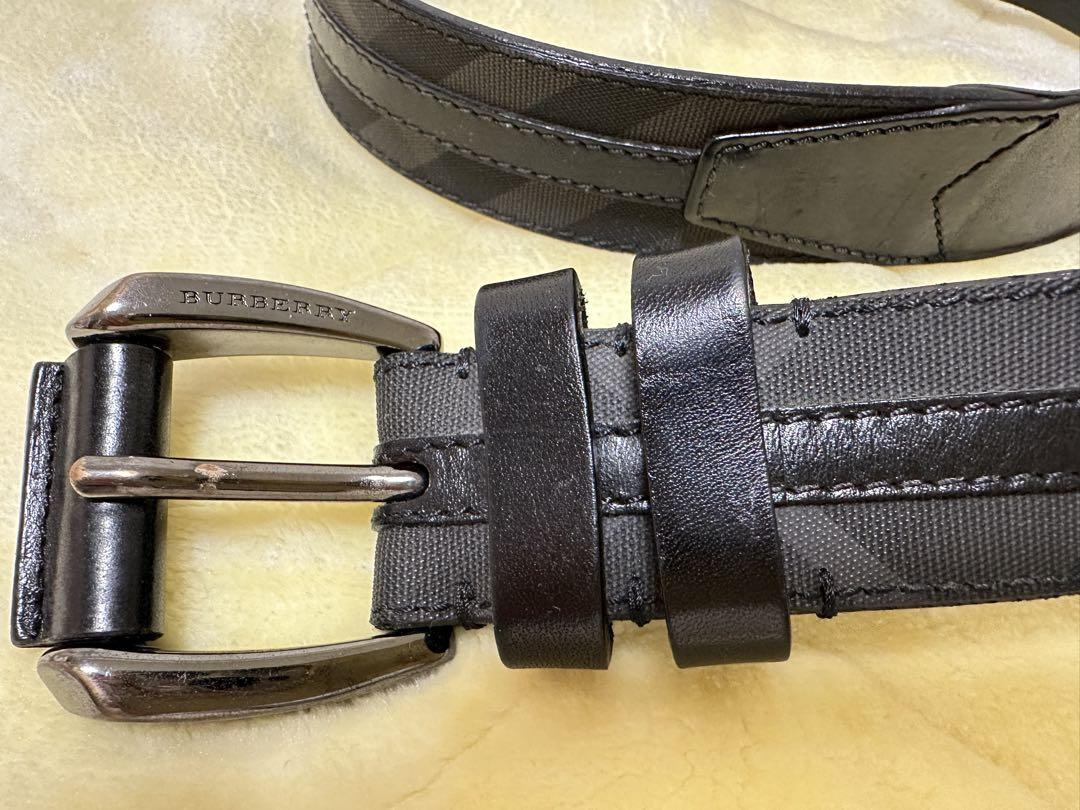 BURBERRY / バーバリー レザーベルト ノバチェック