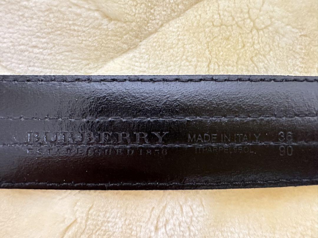BURBERRY / バーバリー レザーベルト ノバチェック