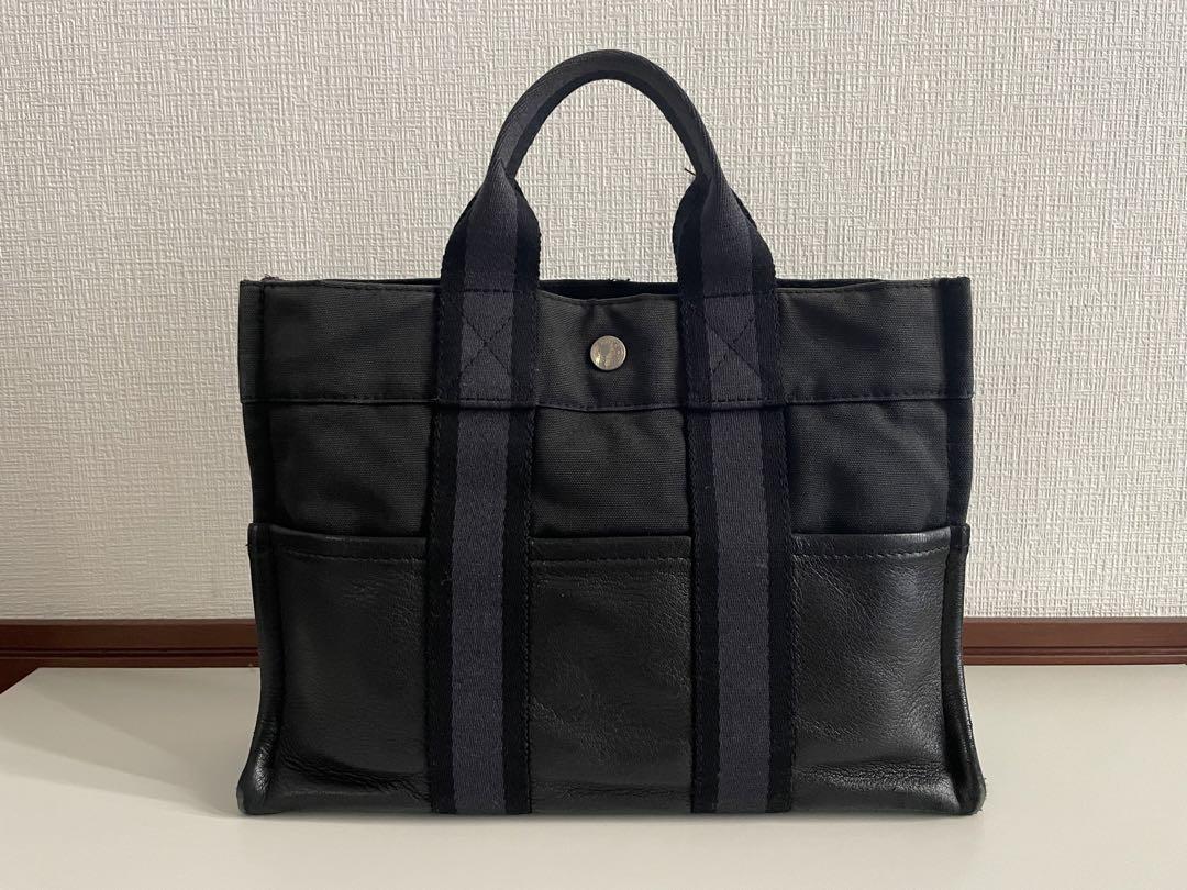 HERMES エルメス フールトゥ PM  ハーフレザー トートバッグ