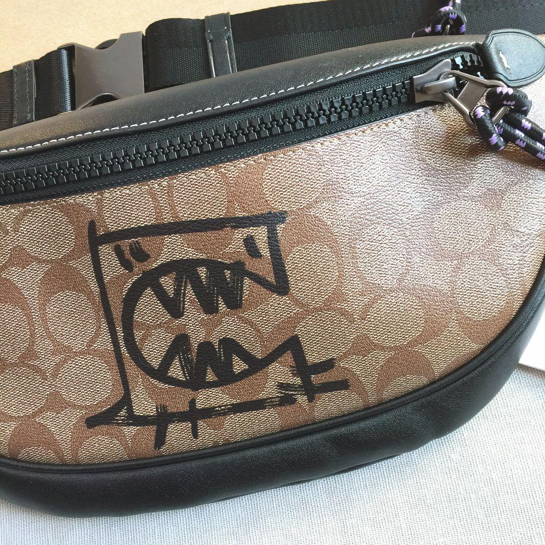 ◆新品◆COACHバッグ F75761 ベルトバッグ ボディーバッグメンズバッグ