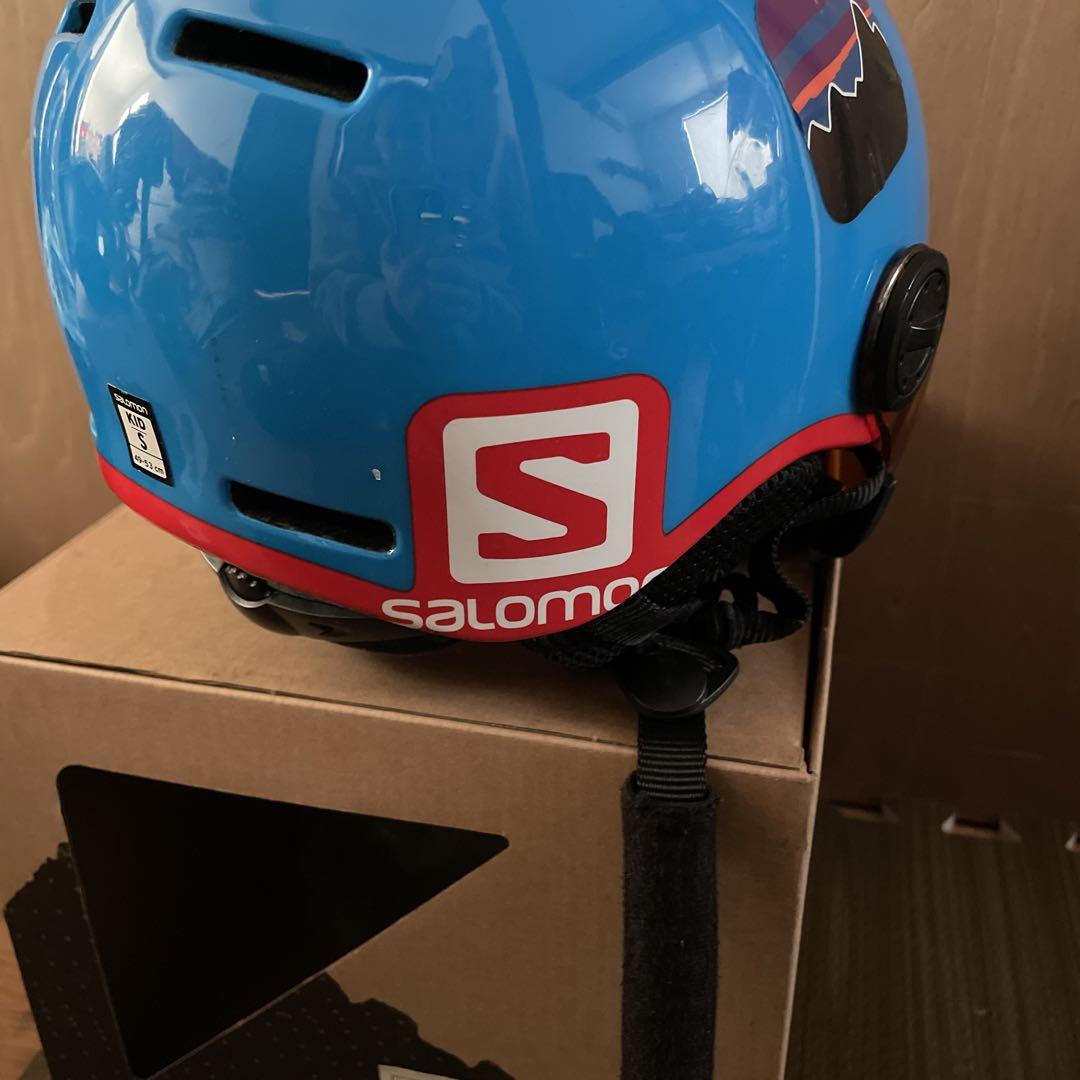 ヘルメット　サロモン　キッズ　s ブルー　青