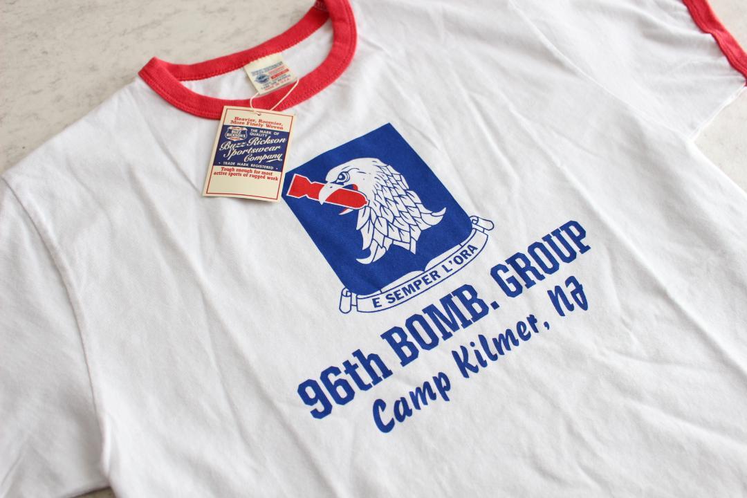 【新品】メンズM　バズリクソン　ミリタリー　リンガー　トリム　Tシャツ　東洋
