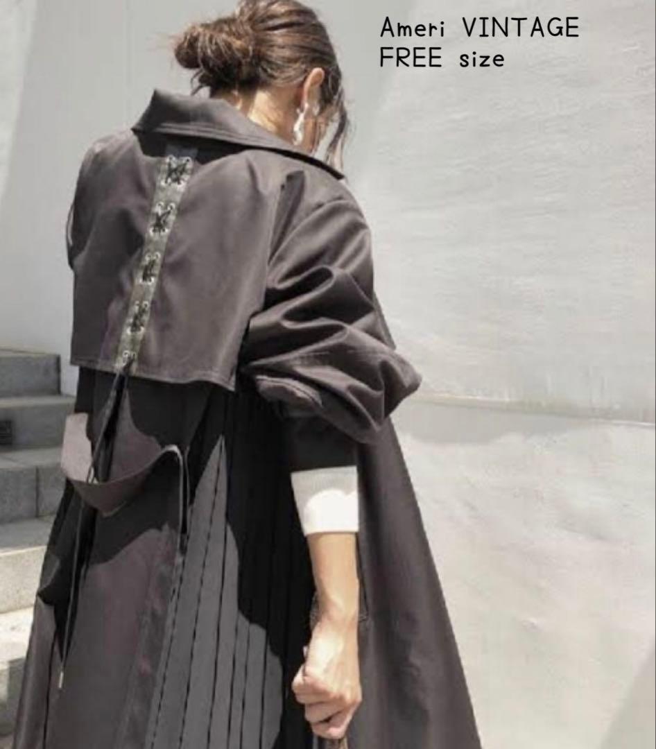 AMERI BALLOON SLEEVE PLEATS TRENCH