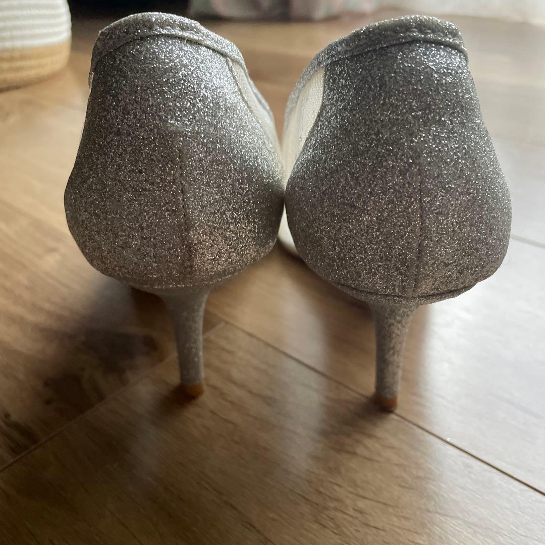 ジミーチュウ シルバーラメ パンプス ジミーチュウ シルバーラメ パンプス