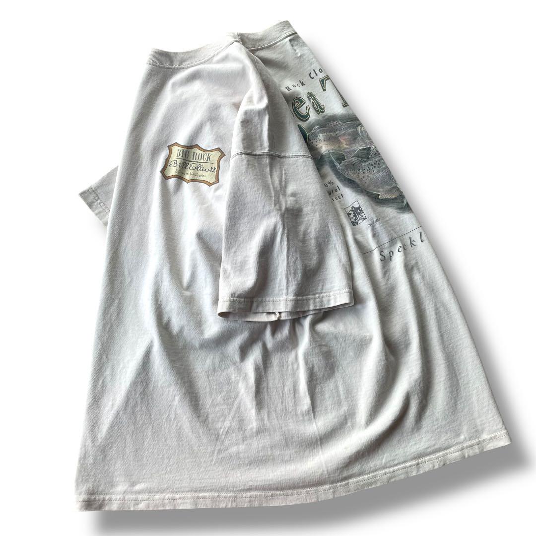BIG ROCK Sea Trout プリント Tシャツ USA製 魚 トラウト
