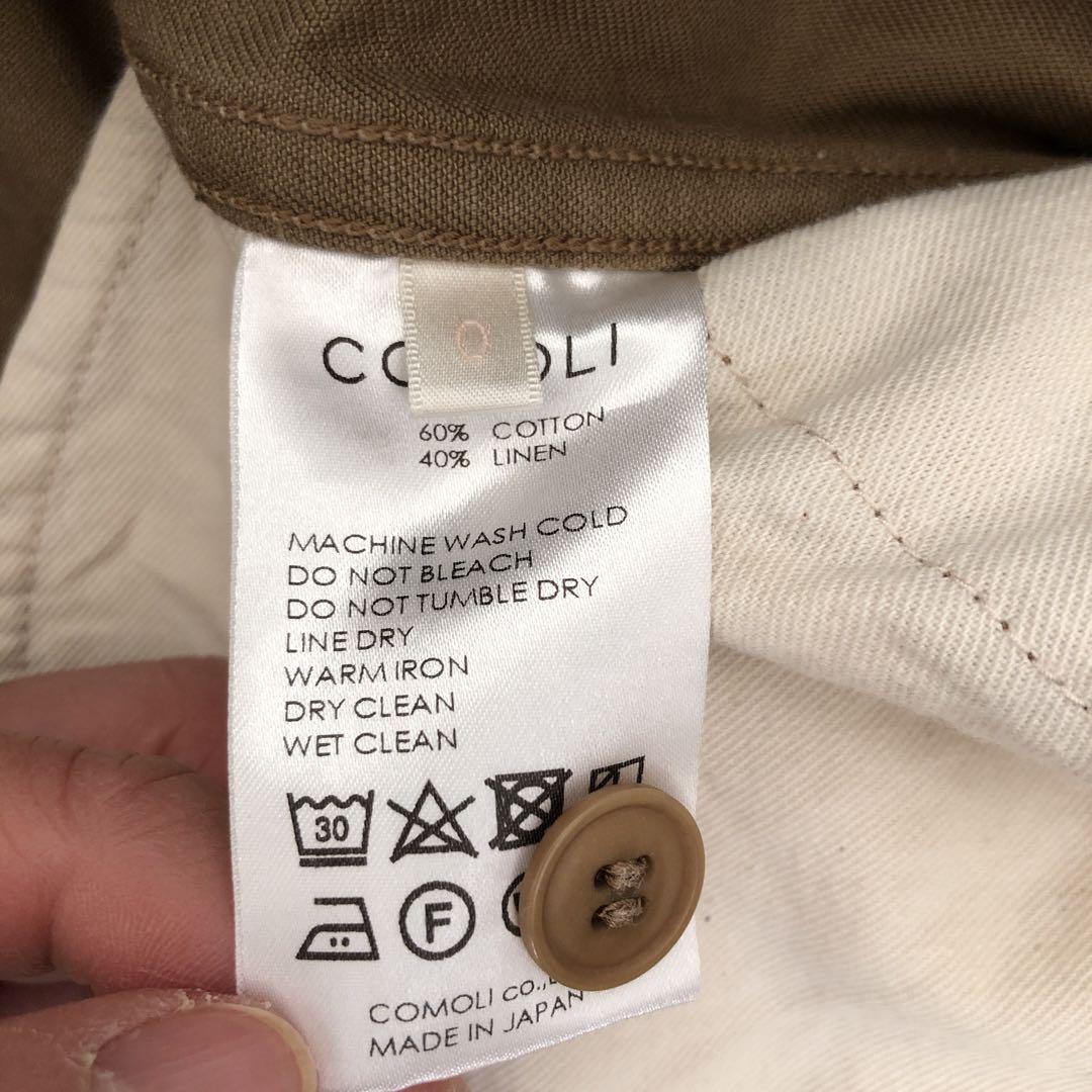 comoli ベルテッドパンツ　チノ