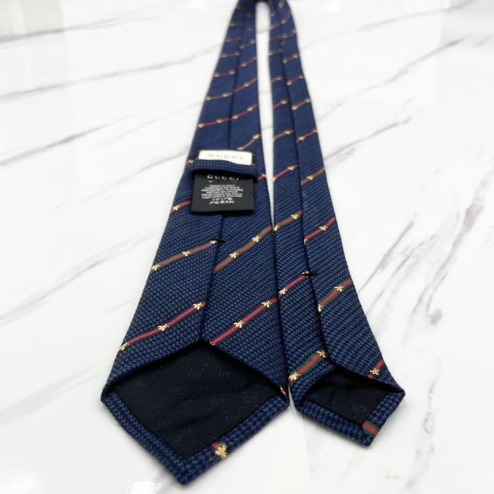 ✨極美品✨現行 GUCCI ネクタイ シルク ウール シェリーライン