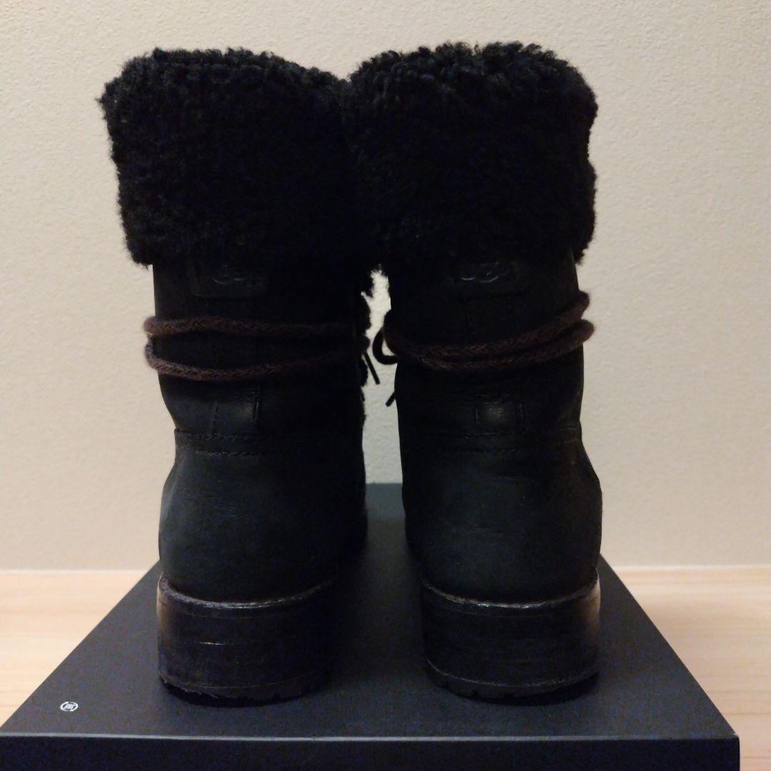 UGG ブーツ フレーザー FRASER 黒 ボア ブラック 防水加工レザー
