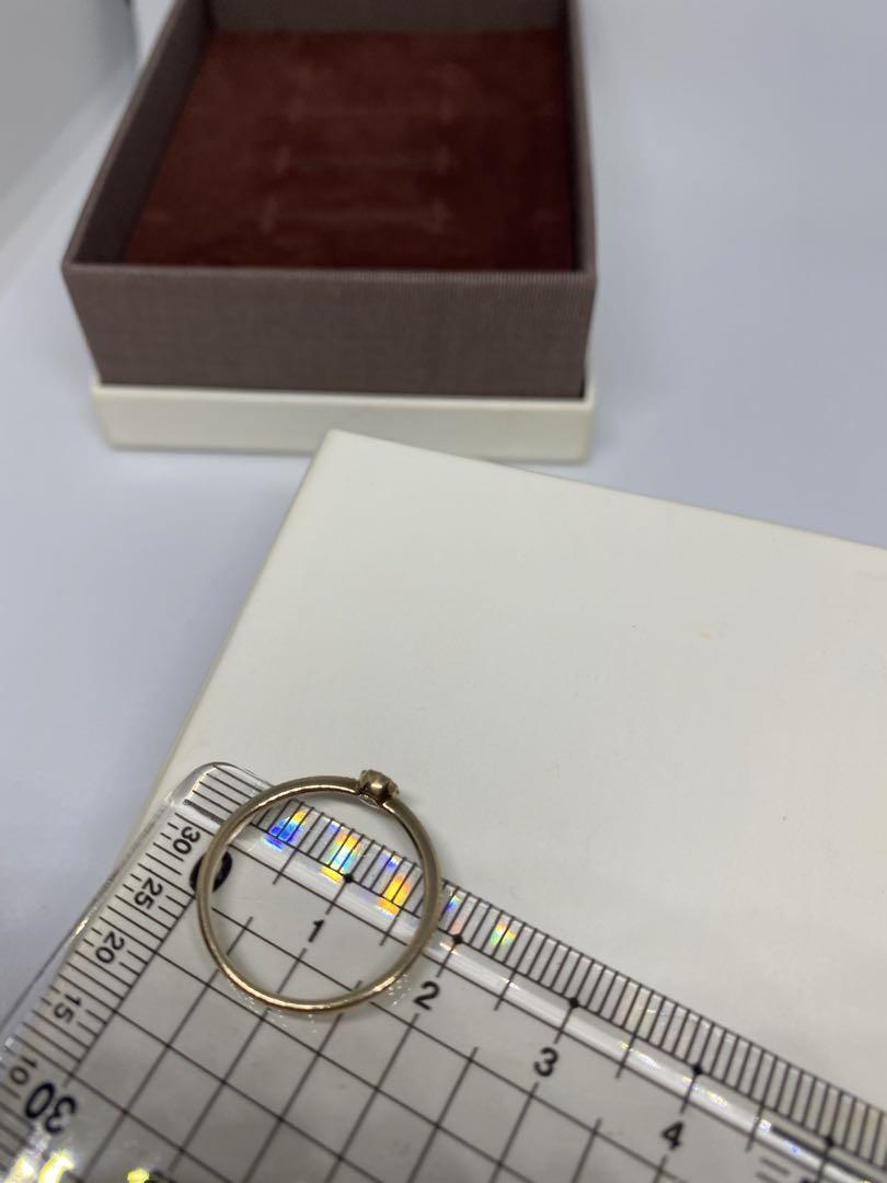 ete K10ゴールドオパールリング 箱付き