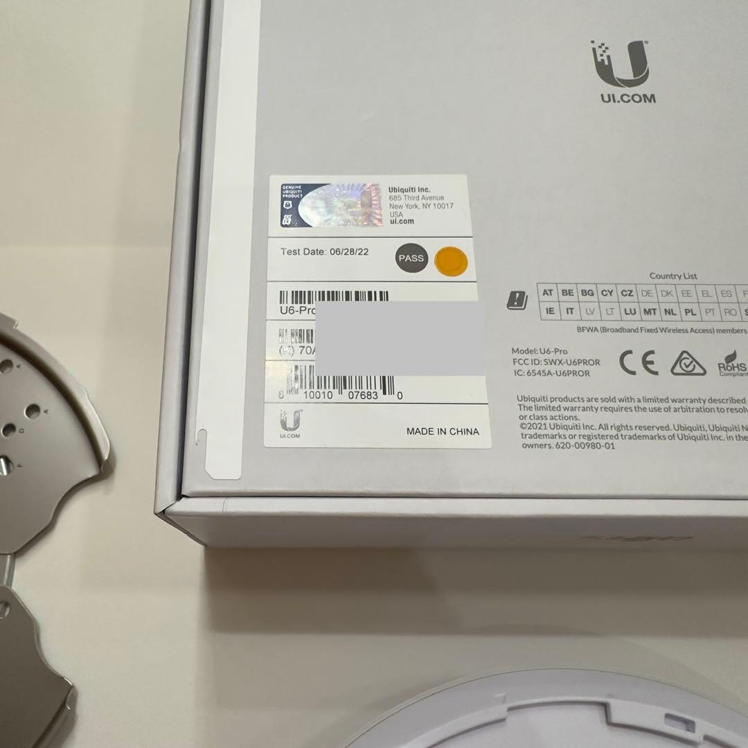 Ubiquiti UniFi U6-Pro アクセスポイント (1)