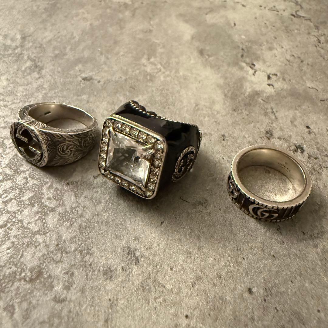 GUCCI インターロッキン ggリング3点セット グッチ