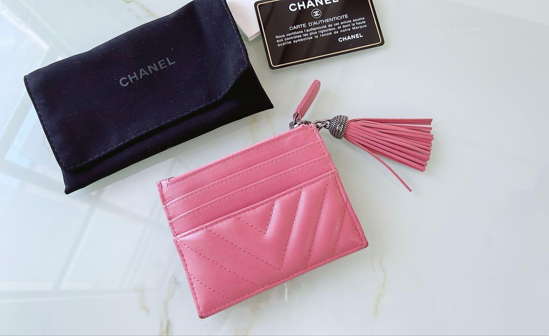 【大人可愛い♪】CHANEL ロング フラップ コイン カードケース シャネル コインケース カードケース フラグメントケース