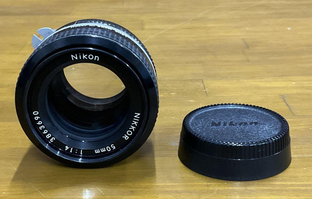 ニコン 単焦点レンズ Ai NIKKOR 50mm f1.4 リアキャップ付き