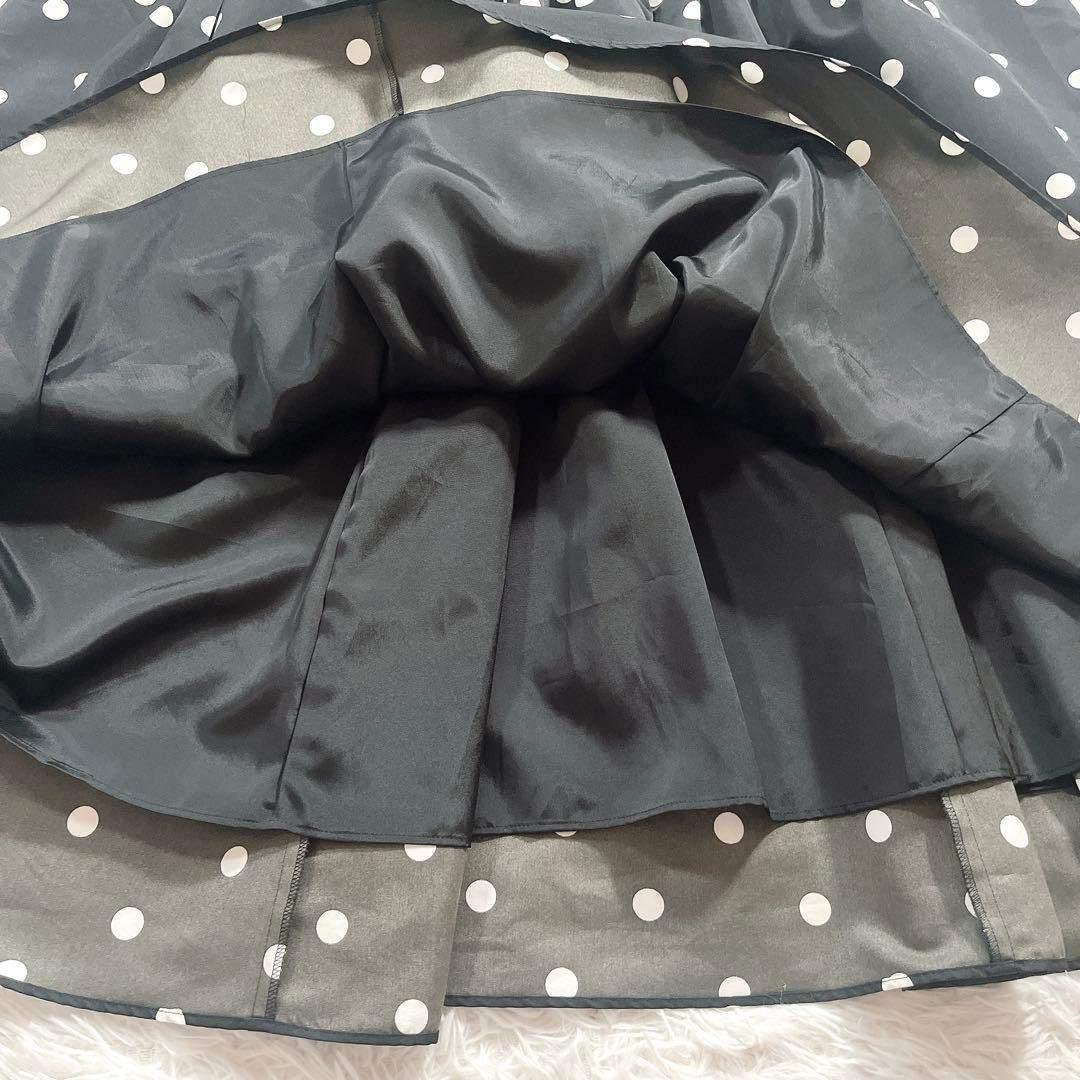 美品✨ セブンテン バイ ミホカワヒト ボウタイ ミディ ワンピース ドット 美品✨ セブンテン バイ ミホカワヒト ボウタイ ミディ ワンピース ドット