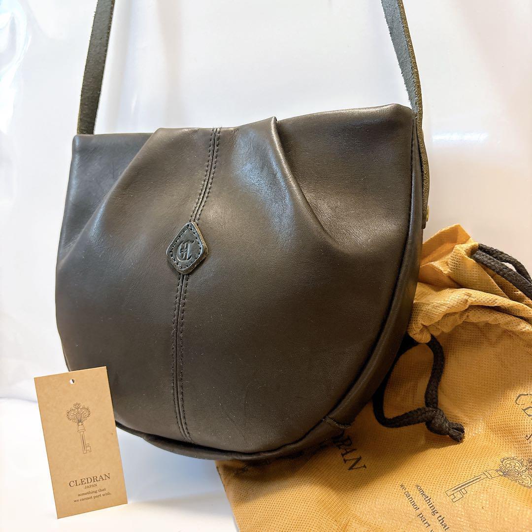 【新品】クレドラン　ショルダーバッグ　保存袋付き cl3693-02.jpg