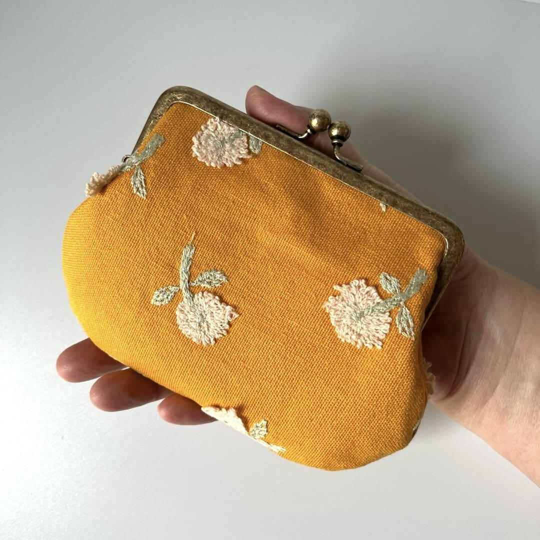 ハンドメイド　がま口親子財布　ミナペルホネン　skip