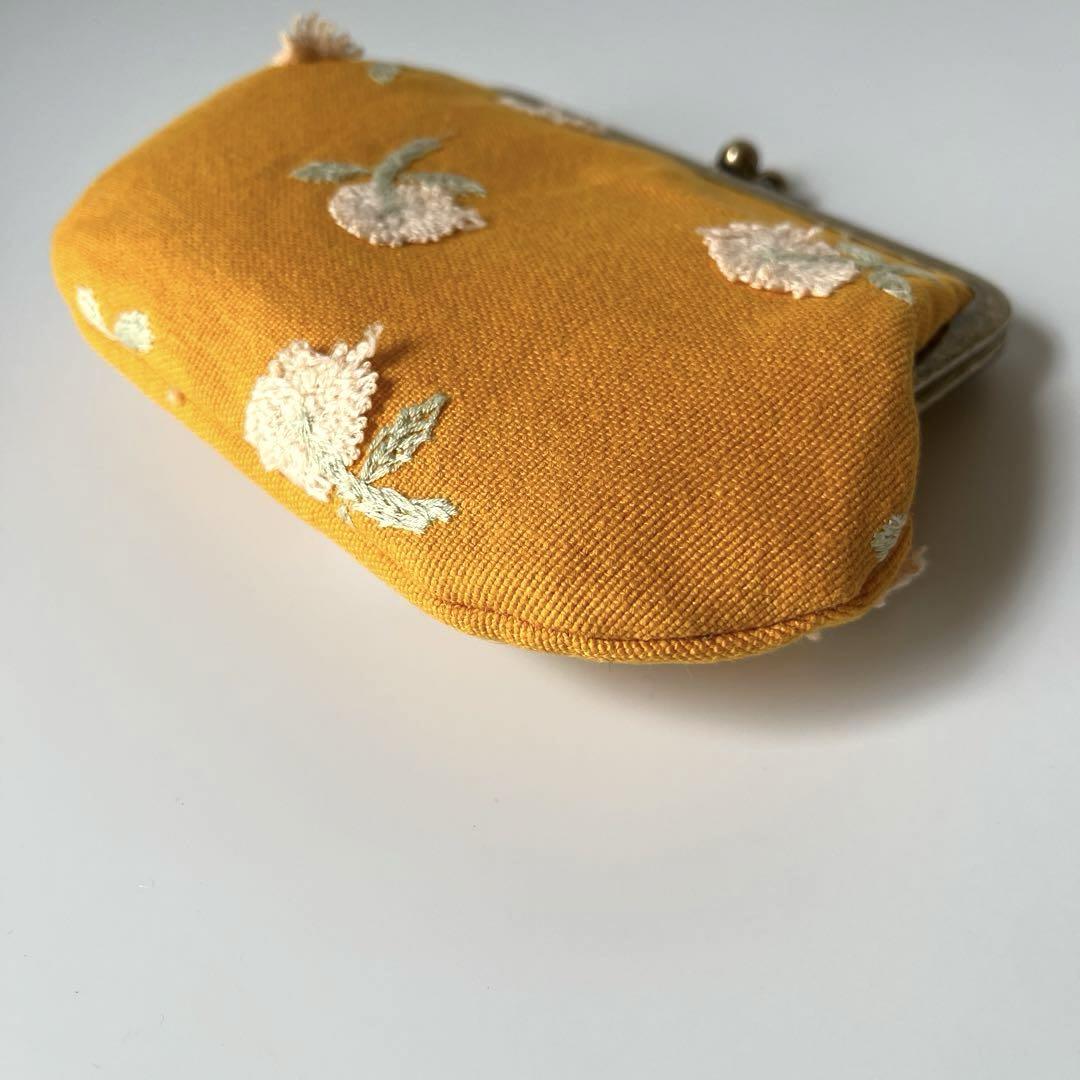 ハンドメイド　がま口親子財布　ミナペルホネン　skip