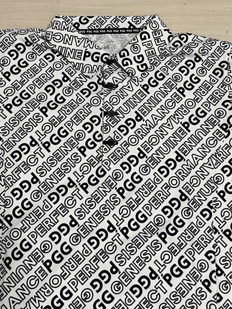 PGG◾️半袖ポロシャツ◾️ ロゴ総柄