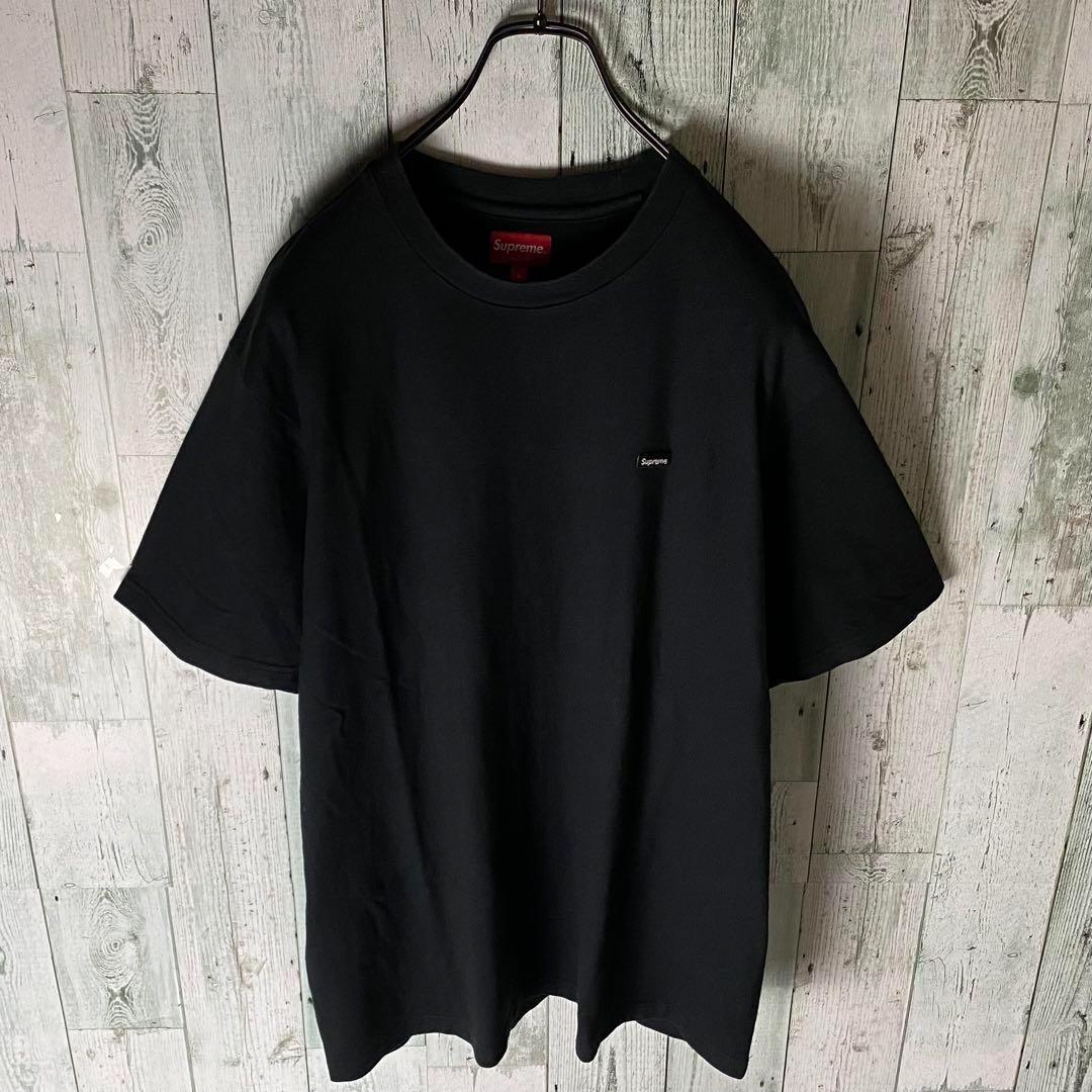 【※希少】supreme シュプリーム★スモールボックス刺繍ロゴ tシャツ 黒L 【※希少】supreme シュプリーム★スモールボックス刺繍ロゴ tシャツ 黒L