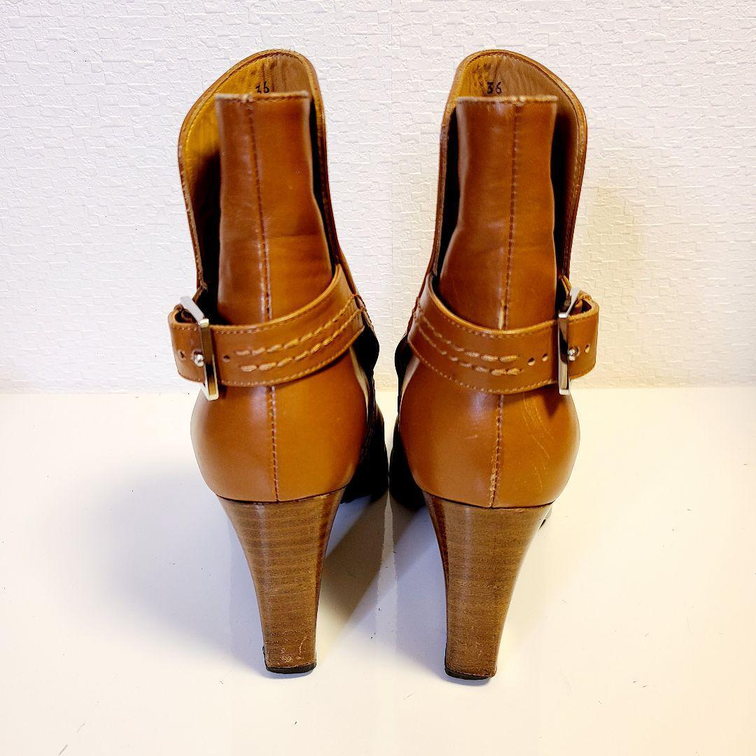 なしてコメ TOD'S キャメル 36 xTWMH-m12951380220 レザーバックルショートブーツ ブーティ コメントは