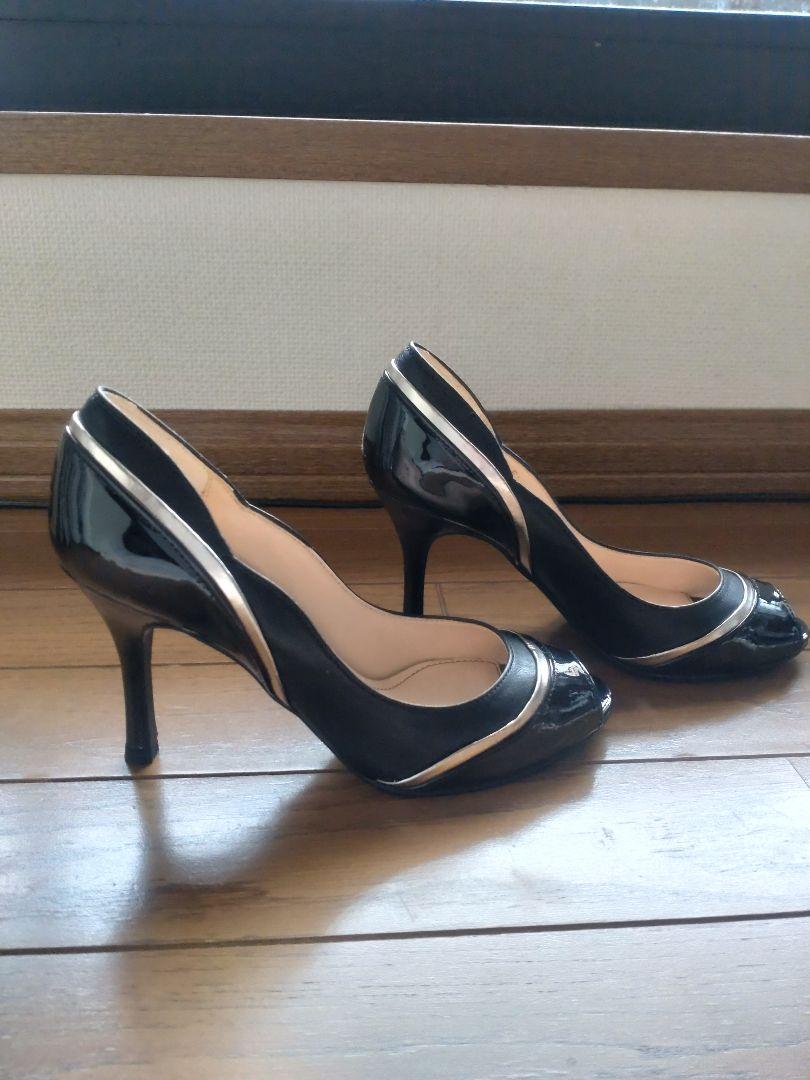 新品未使用　DIANA オープントゥ ハイヒール21.5cm