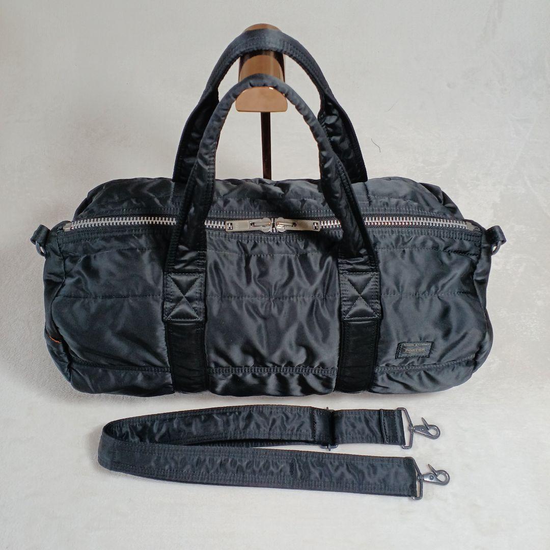 ポーターPORTER タンカー 2way ボストンバック、 ダッフル 黒
