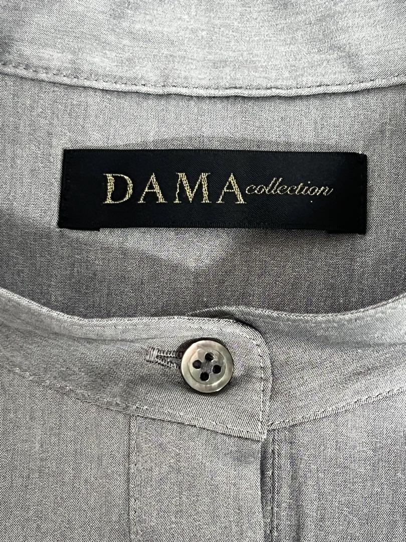 未使用 ダーマ DAMA コットン混 ロングシャツチュニック サイド