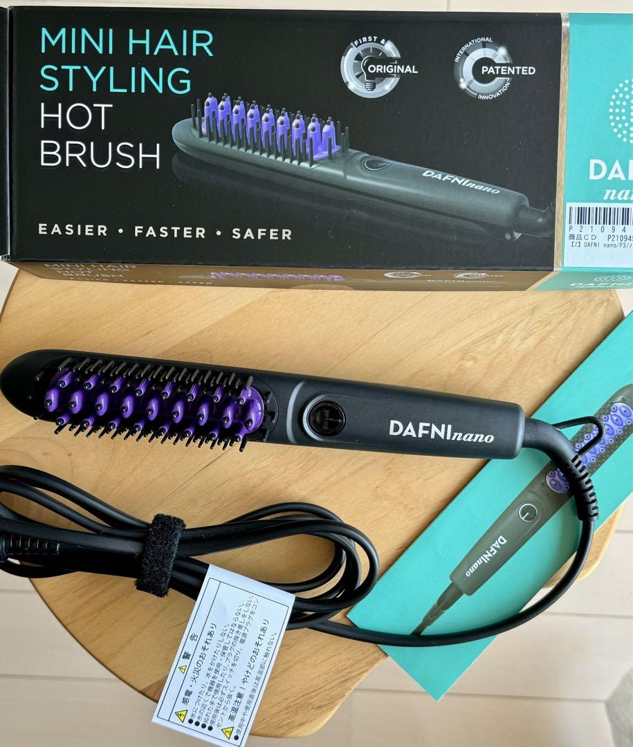ヤーマンストレートヘアーアイロンブラシ型ツヤDAFNI nano