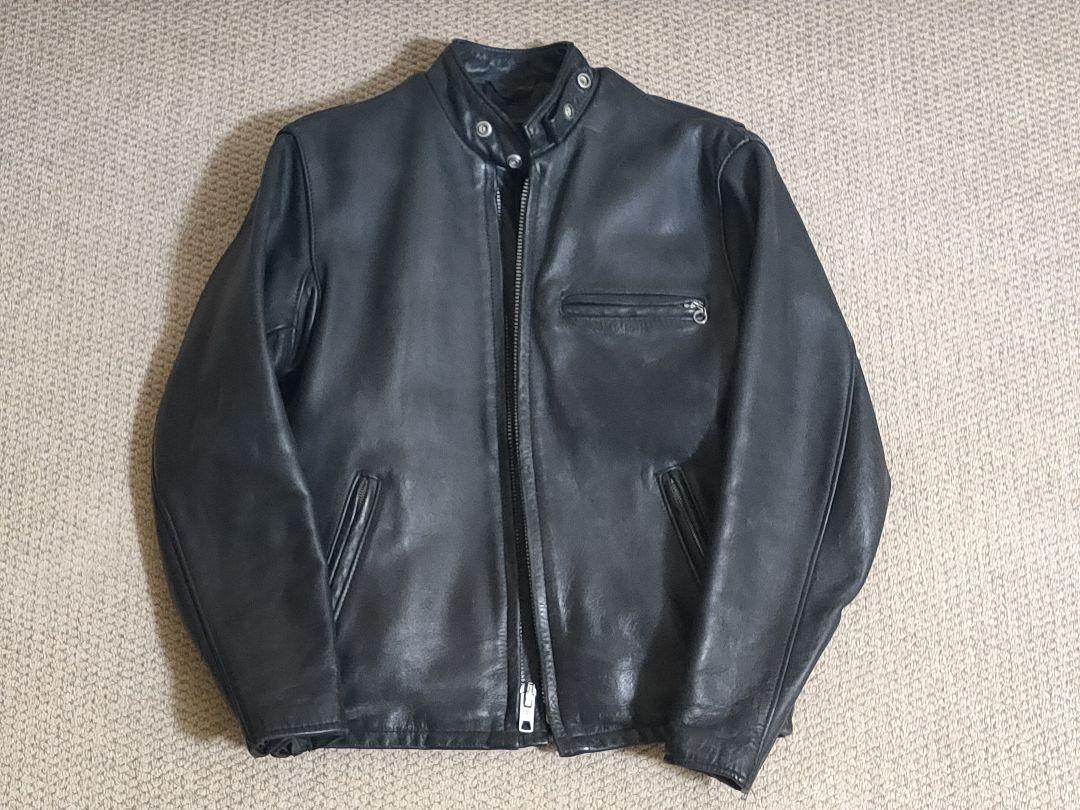 Schott ショットシングルライダース 36 ライナー付き　黒