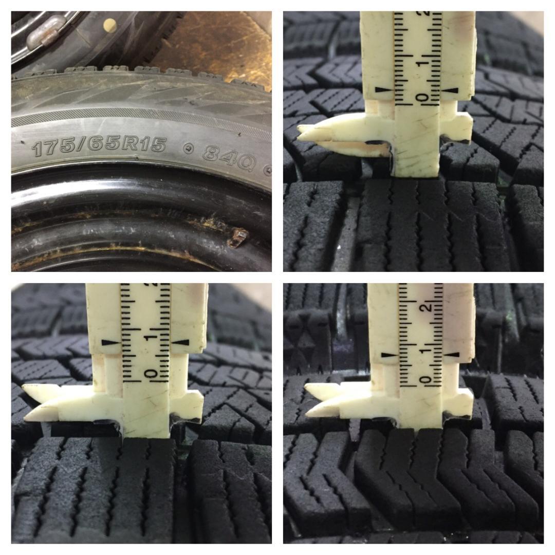 69 BRIDGESTONE VRX2 175/65R15 8分目 スタッドレス