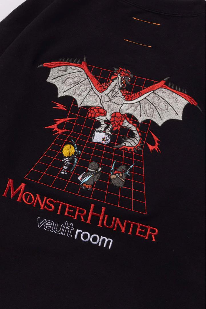 豊富な商品から vaultroom Rathalos トップス 1枚 Lサイズ BLK CREWNECK トップス