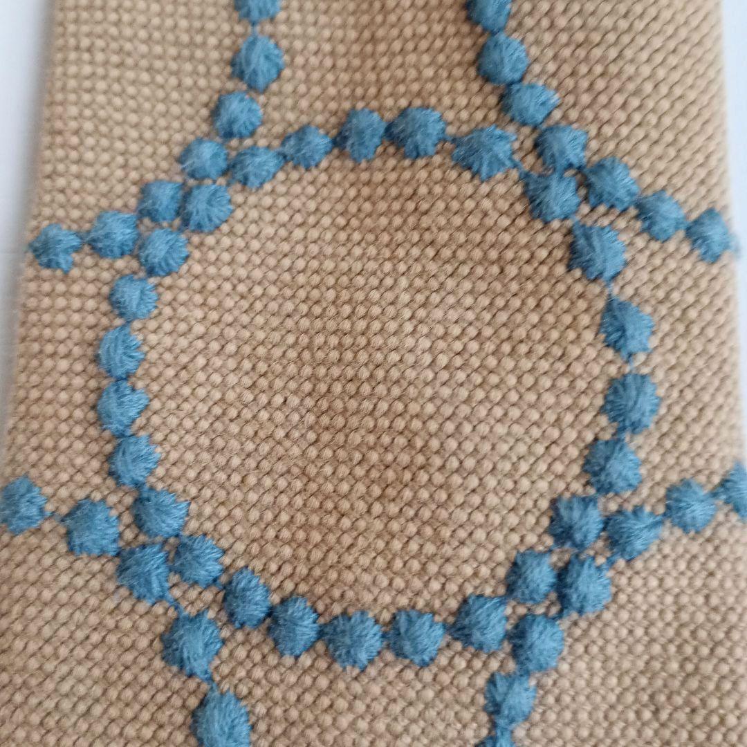 ミナペルホネン ネクタイ タンバリン ハンドメイド ベージュ系