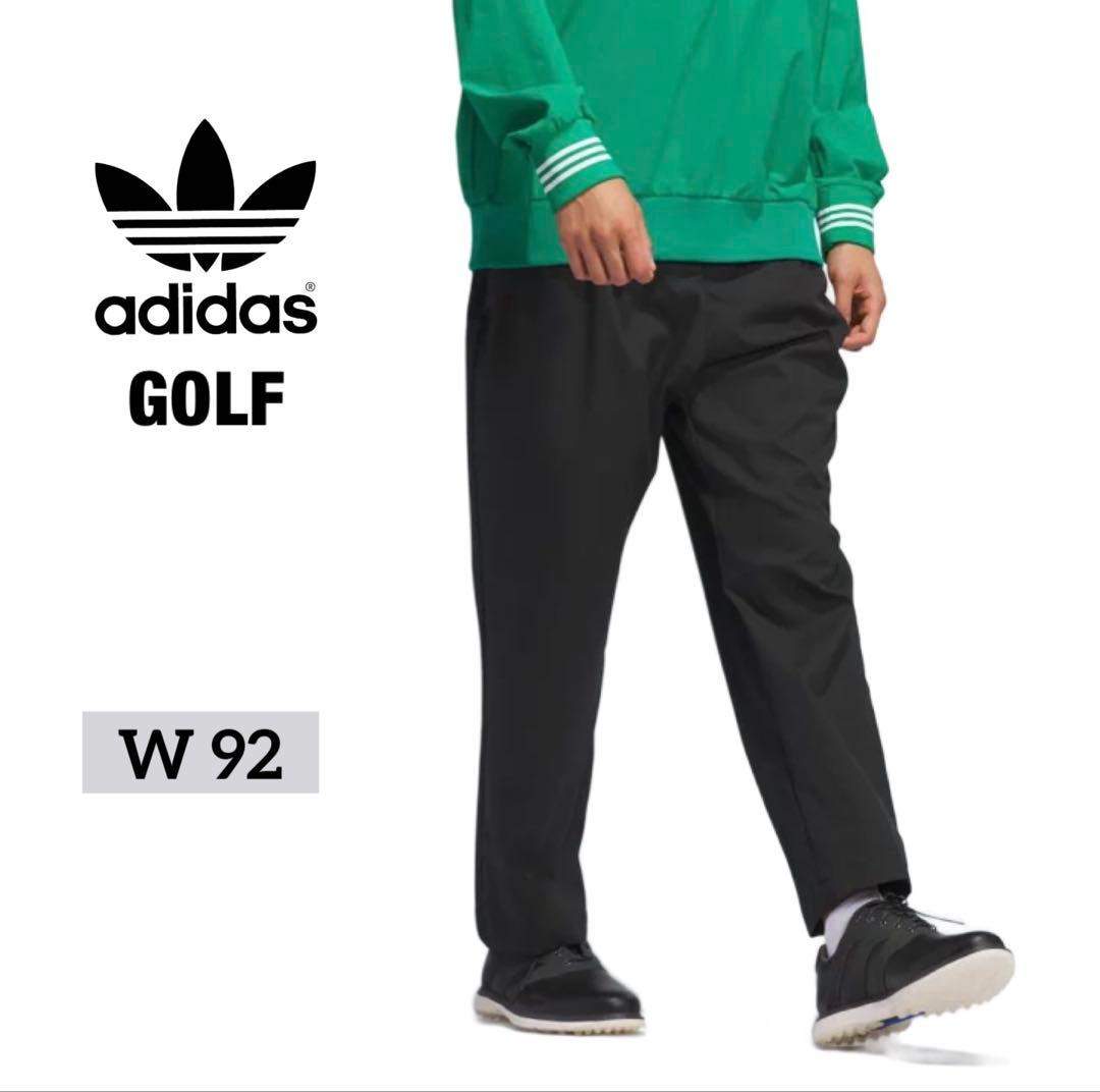 アディダス ゴルフ ローリング リンクス 92 チノ パンツ 黒 ウェア2XL 3L adidas golf