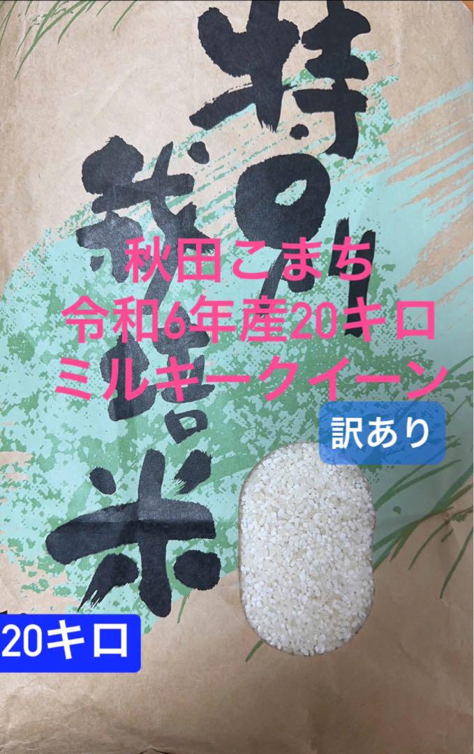 秋田こまち 令和6年産 20キロミルキークイーン