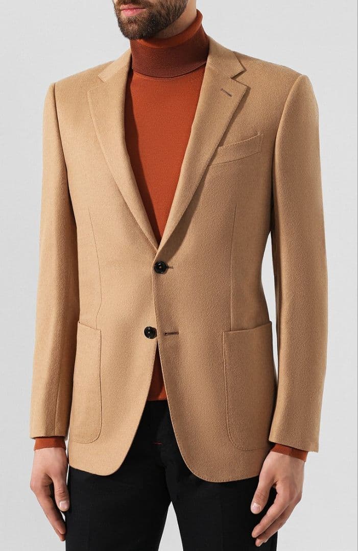 エルメネジルドゼニア 純正 ジャケット キャメル 44C Sサイズ 茶 コート エルメネジルドゼニア 純正 ジャケット キャメル 44C Sサイズ 茶 コート