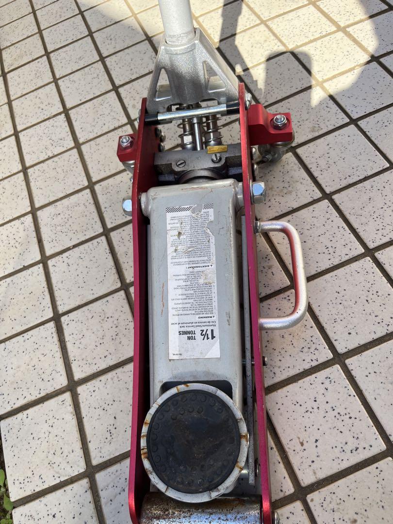 フロアジャッキ 赤 金属製