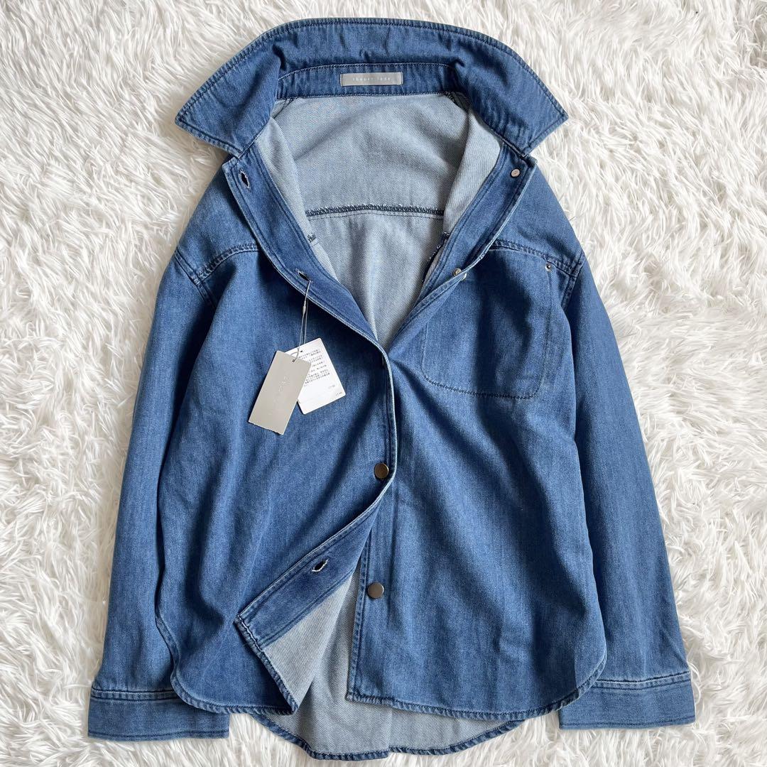 【25ss】　セオリーリュクス　Slate Denim Ivane Shirt