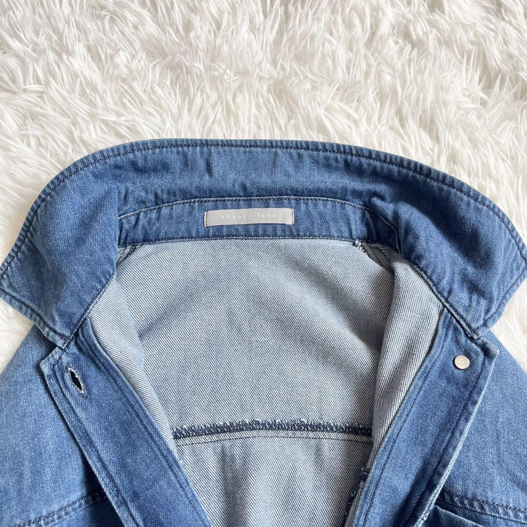 【25ss】　セオリーリュクス　Slate Denim Ivane Shirt