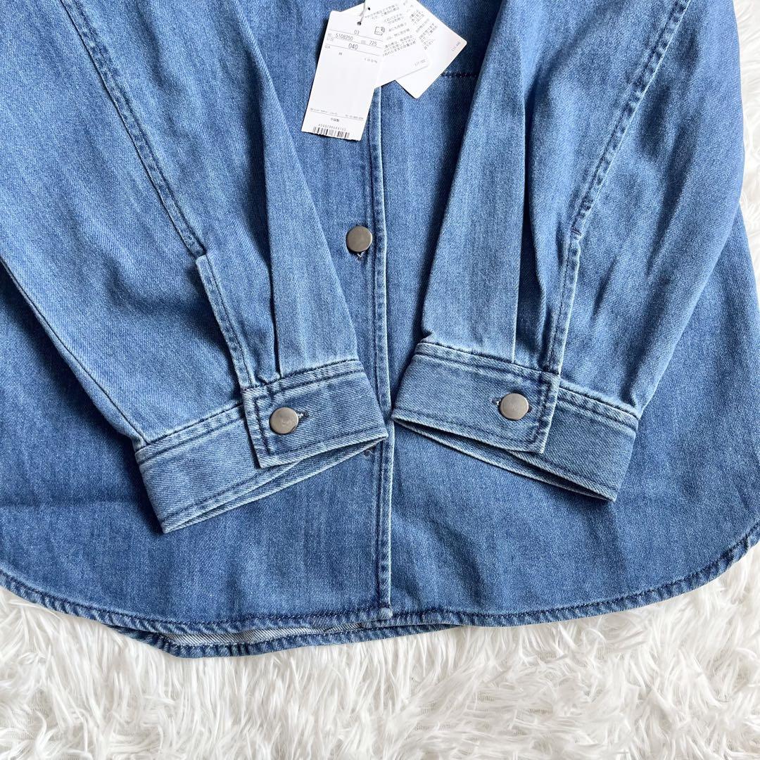 【25ss】　セオリーリュクス　Slate Denim Ivane Shirt