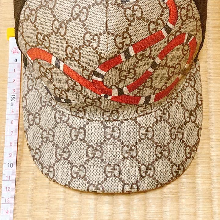 グッチ キングスネークGGスプリームベースボールキャップ サイズXL(60