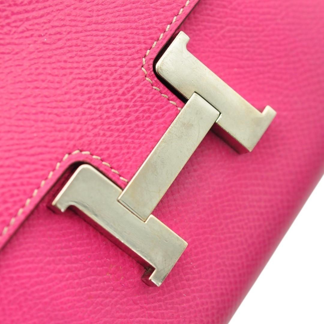 人気アイテム HERMES 財布 □Q刻印 ヴォーエプソン コンパクト コンスタンス 美品 小物
