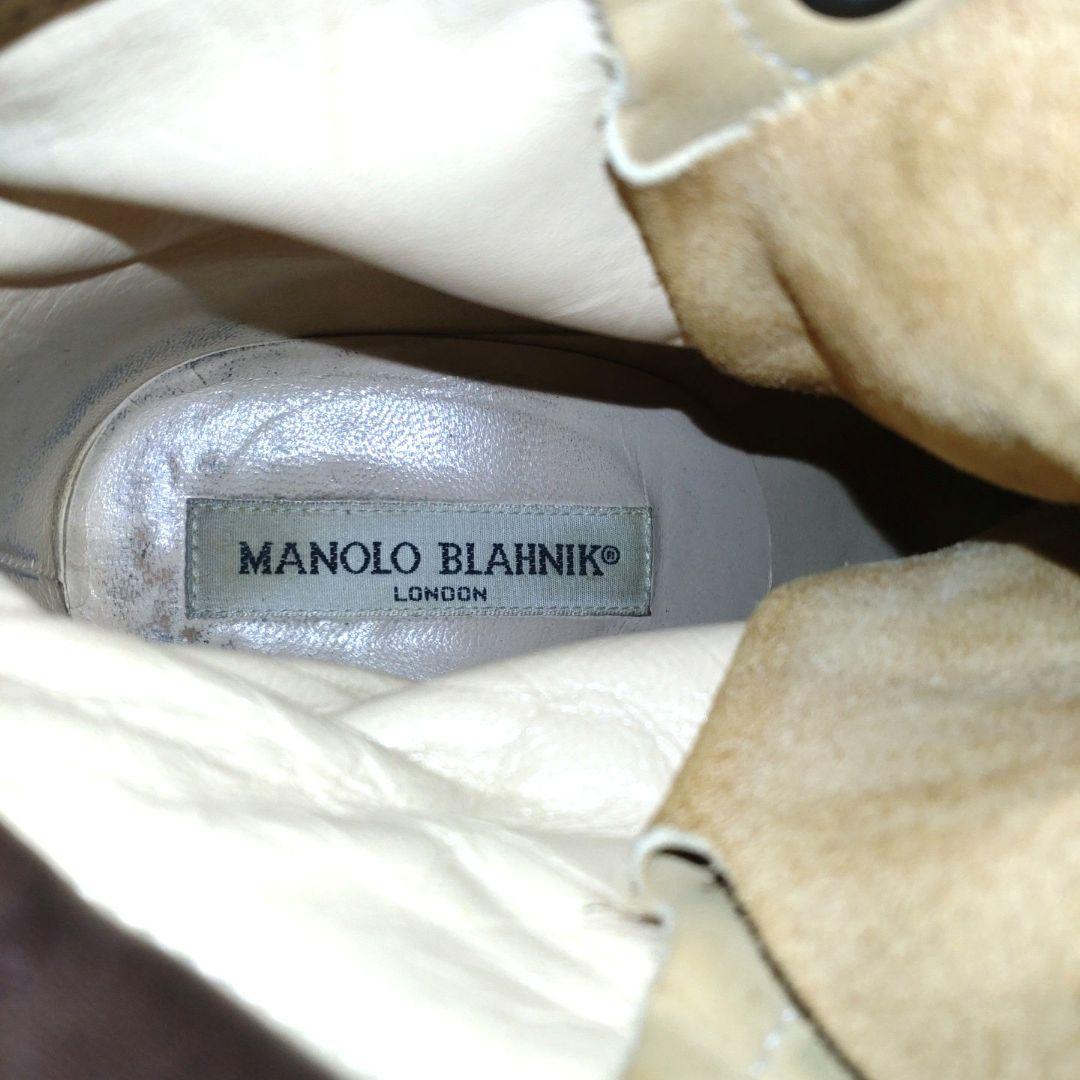 【MANOLO BLAHNIK】マノロブラニク スエード　ショートブーツ