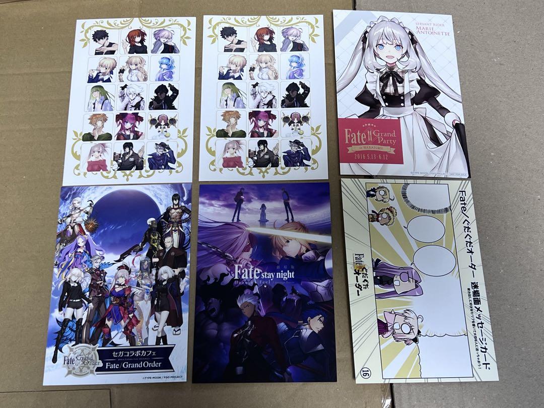 fate FGO 特典　ポストカード　27点まとめセット fate FGO 特典ポストカード27点まとめセット