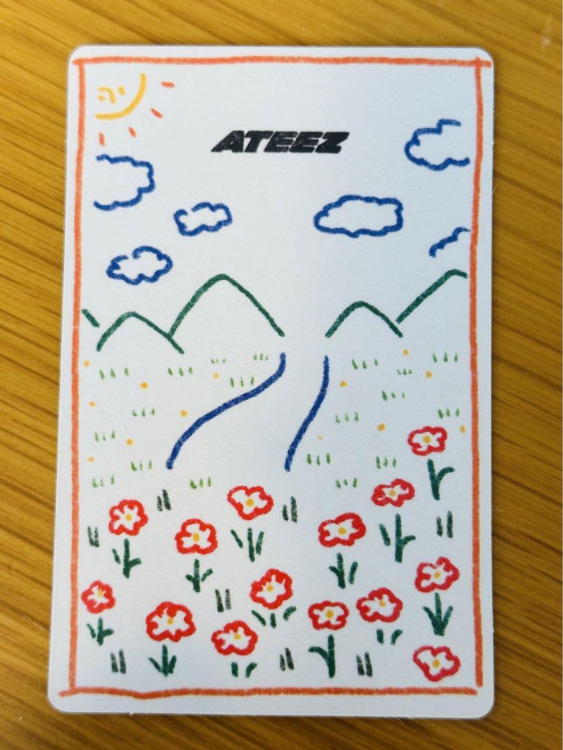 Ateez Golden Hour Barnes & Noble Doodle Ver. Photocard