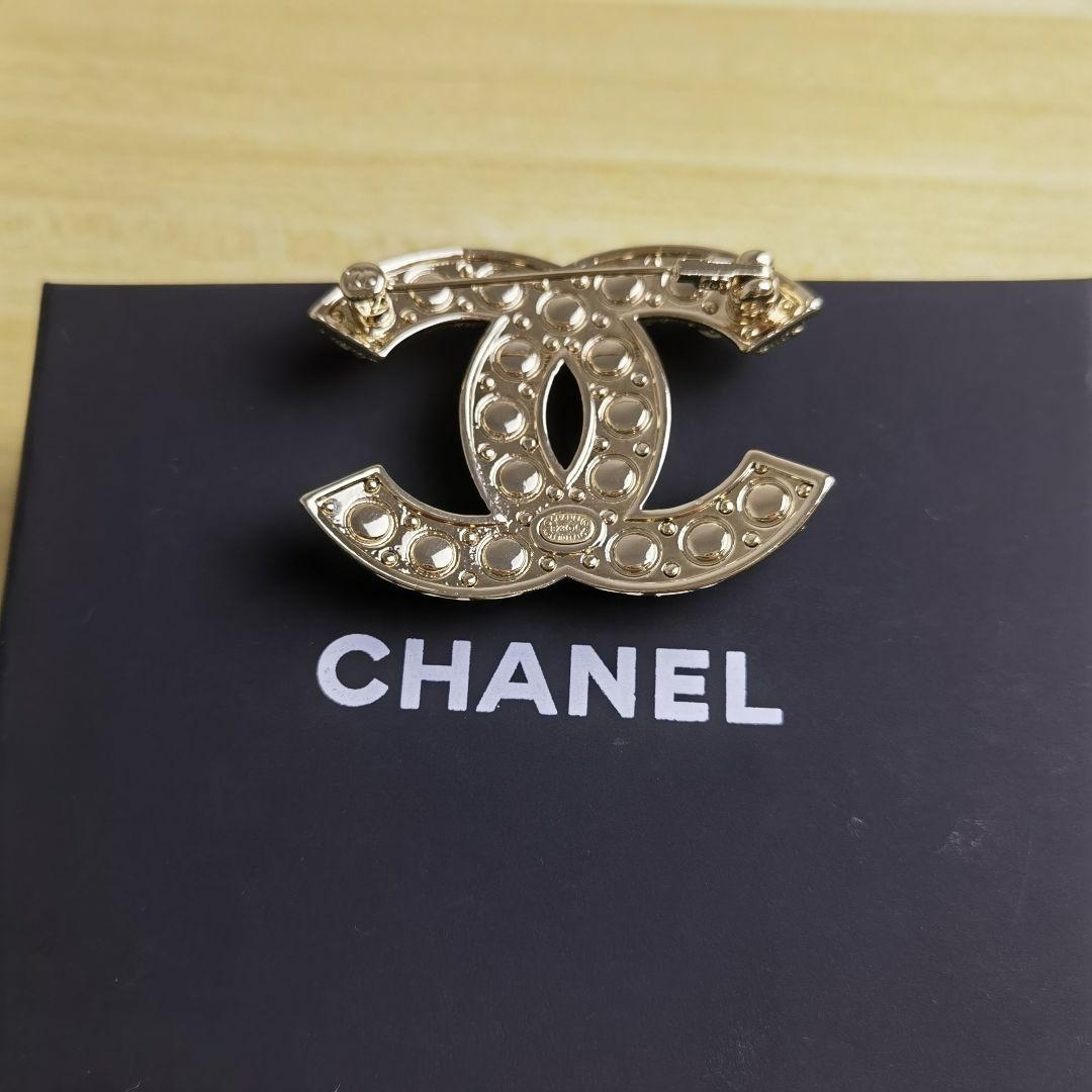 CHANELシャネル ココマーク ブローチ パール