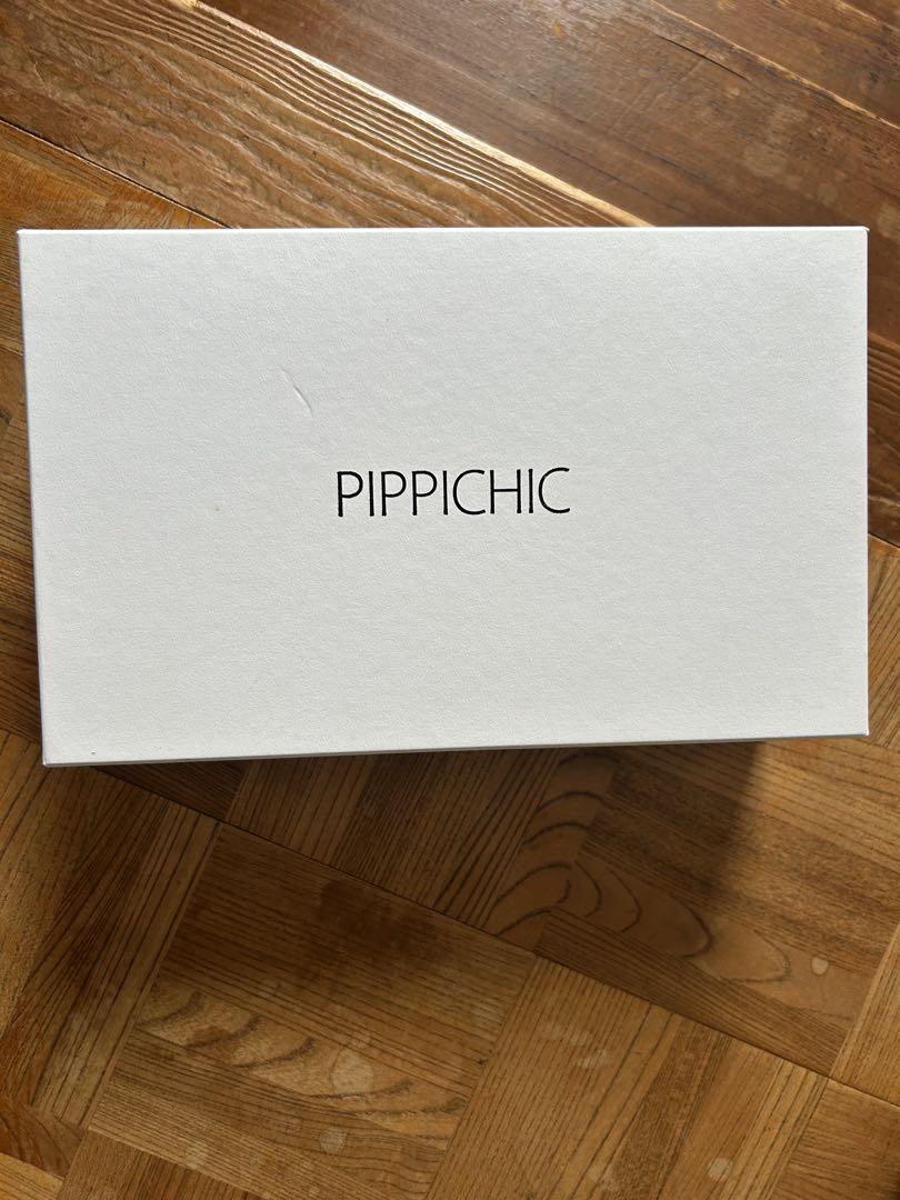 PIPPICHIC ブラックビジュー フラットシューズ美品