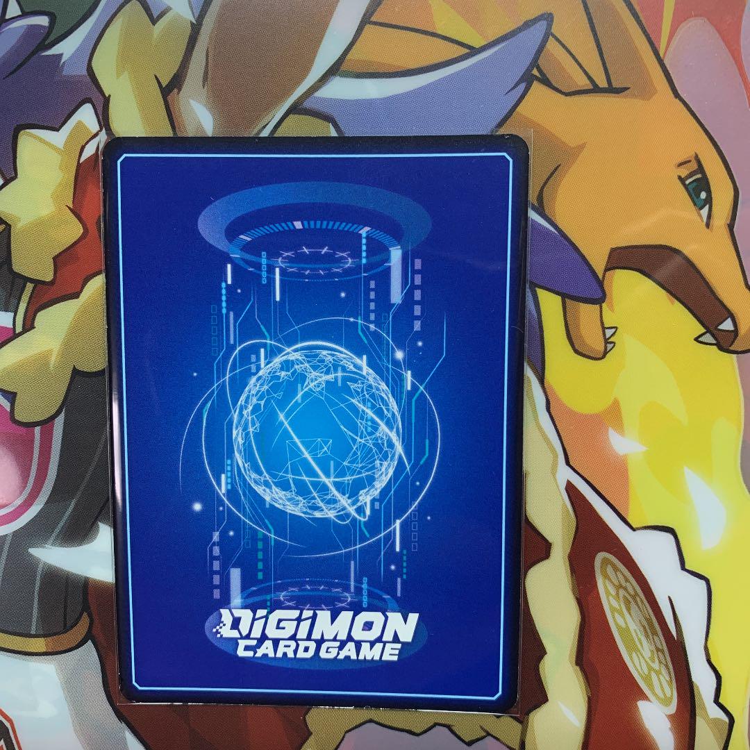 グレイモン デジモンカード パラレル 英語版 MUWm4-m12976110886 世界大会予選優勝賞品 デュークモン メッセージ