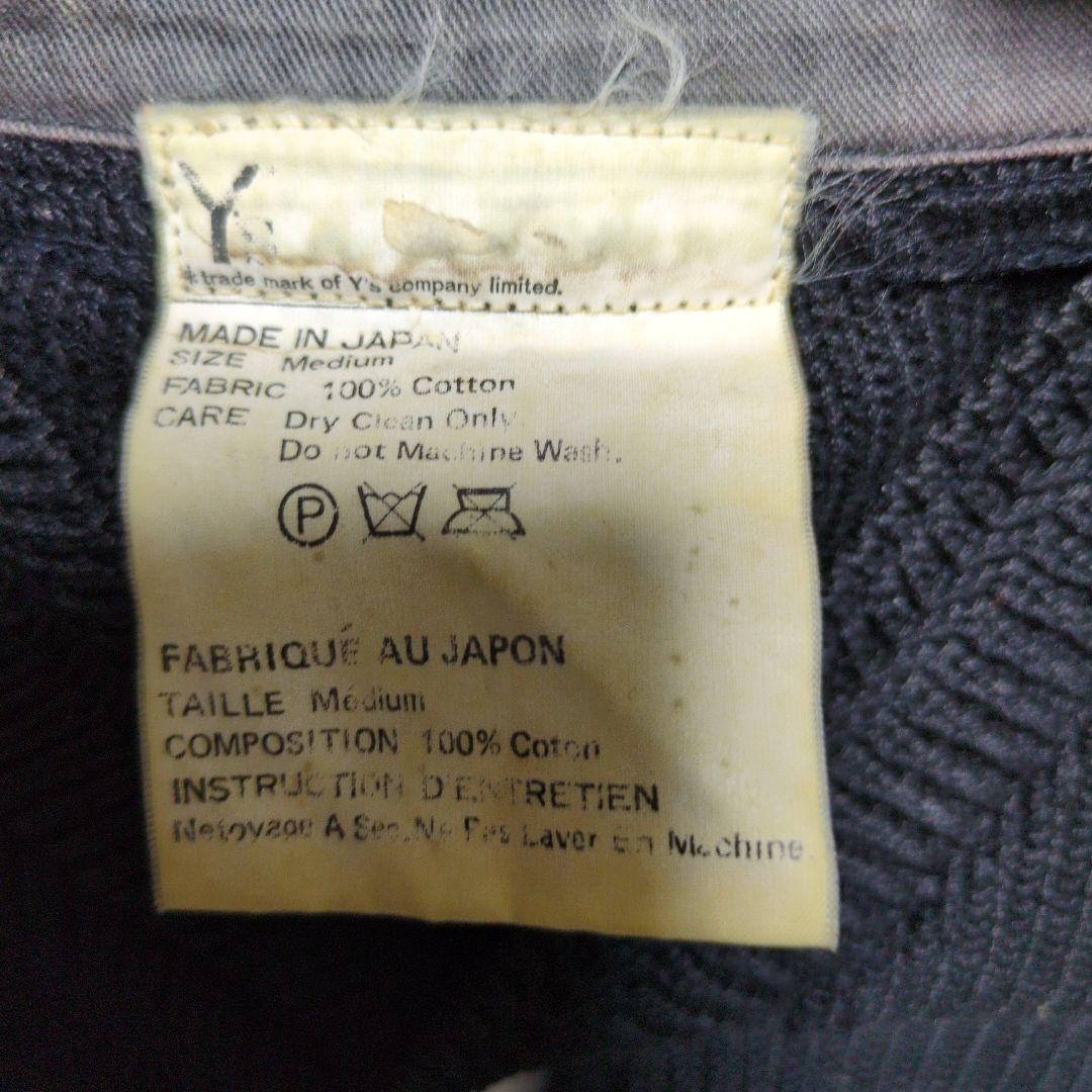 Y’s Vネックヘンリーセーター Mサイズ　ブラック