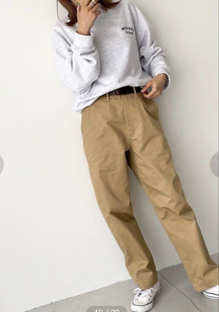 CANAL JEAN RCW BLUE LABEL テーパードパンツ ベージュ
